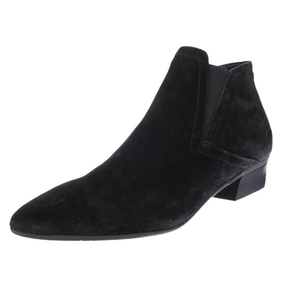 👢🔥Aquatalia Black Suede Ankle Chelsea Boots - Picture 4 of 12